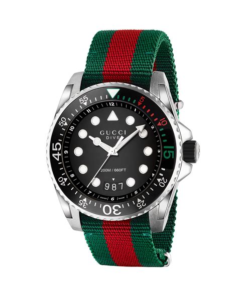 gucci dive watch nylon strap|gucci replacement watch strap.